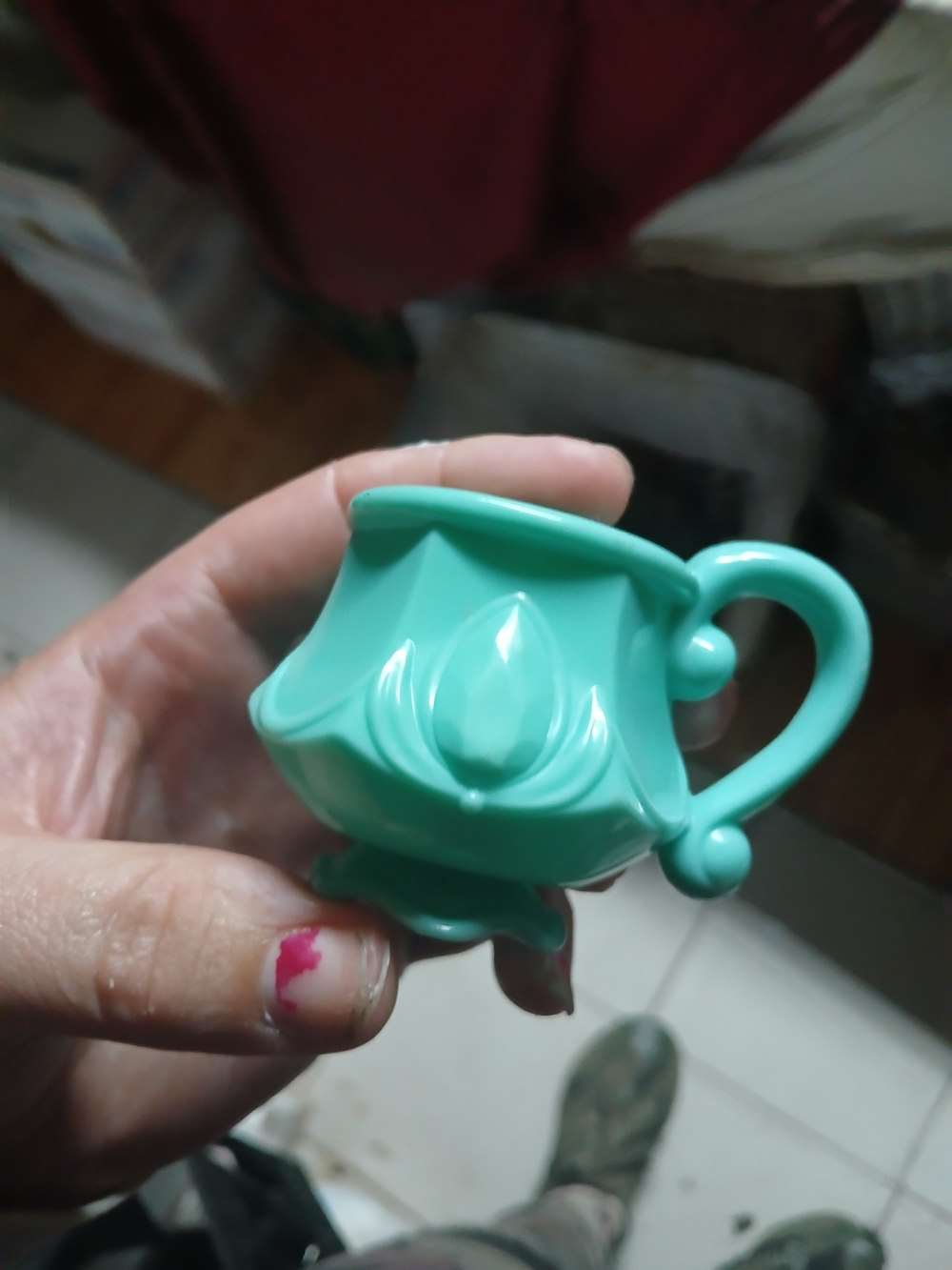 Disney Cinderella carriage teapot Accessory Aqua